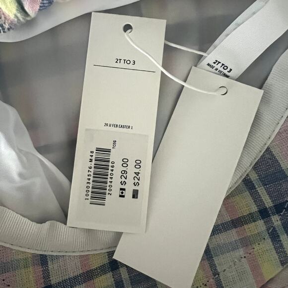 NEW Janie & Jack Plaid Newsboy Hat Size 2T to 3T - Picture 5 of 6